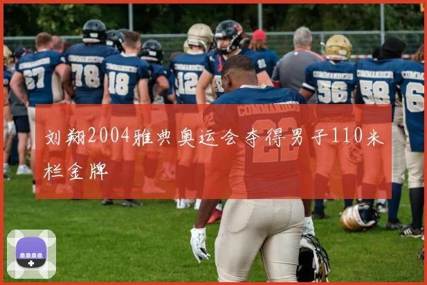 刘翔2004雅典奥运会夺得男子110米栏金牌